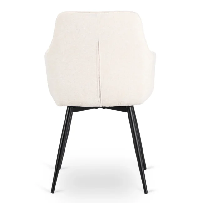 Kárpitozott étkezőszék LARISA, krémszínű