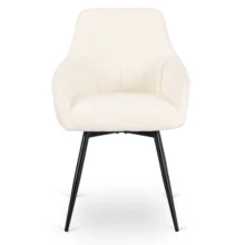 Kárpitozott étkezőszék LARISA, krémszínű