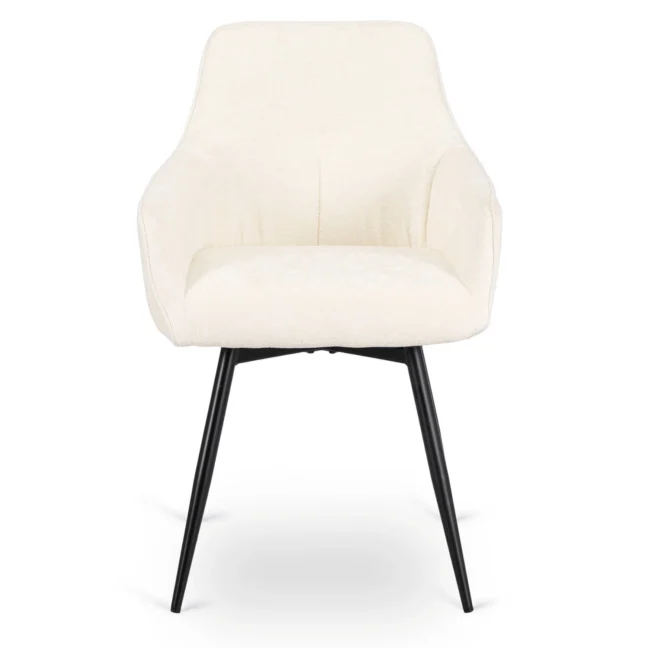 Kárpitozott étkezőszék LARISA, krémszínű