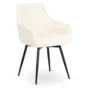 Kárpitozott étkezőszék LARISA, krémszínű