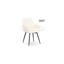 Kárpitozott étkezőszék LARISA, krémszínű