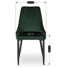 Étkezőszék BARI zöld bársony