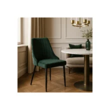 Étkezőszék BARI zöld bársony