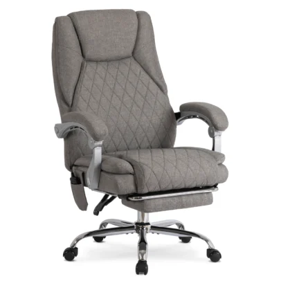 GIORGIO irodai masszázsfotel, szürke szövet