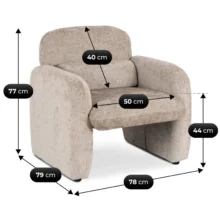 TOGO kényelmes pihenőfotel, bézs