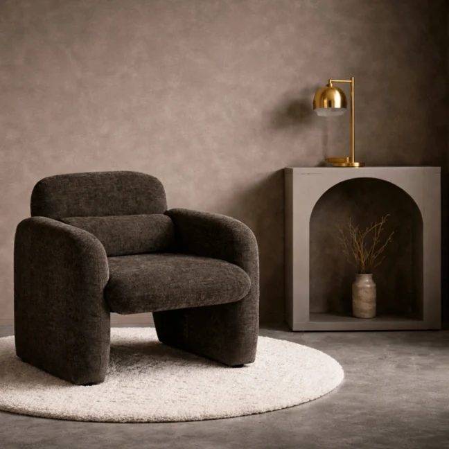 TOGO kényelmes pihenőfotel, sötétbarna