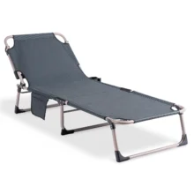 VENUS kerti dönthető napozóágy, szürke