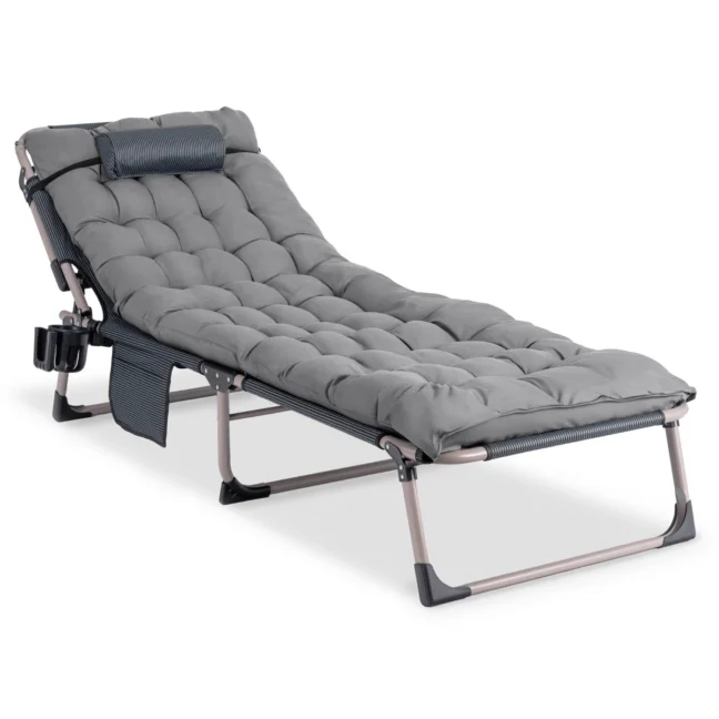 VENUS kerti dönthető napozóágy, szürke