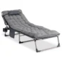 VENUS kerti dönthető napozóágy, szürke