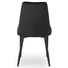 Étkezőszék BARI fekete bársony