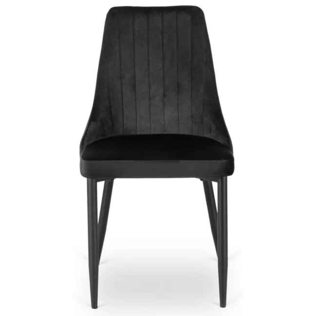 Étkezőszék BARI fekete bársony