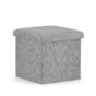 Összecsukható puff L - 38x38x38cm szürke