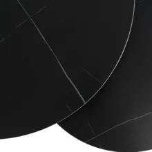 JERRY dohányzóasztal szett, fekete márvány/fekete