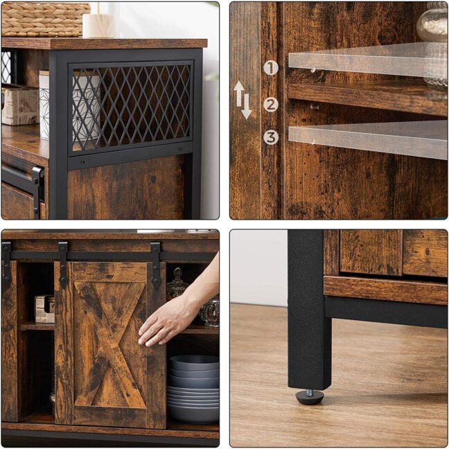 Loft stílusú tárolószekrény – LSC092B01