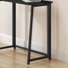 Összecsukható íróasztal MAX 1.0 – fekete / fekete láb