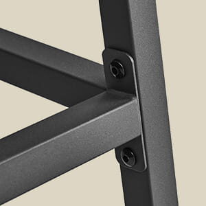 Magas konyhai bárszék szett, 2db – sonoma/fekete láb (LBC032B11)