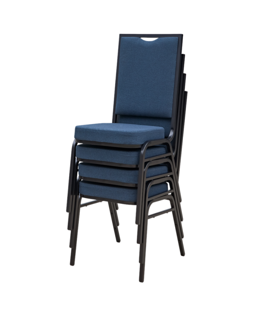 Bankett szék: Alicante Modern AM110, sötétkék/fekete váz