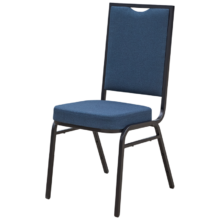Bankett szék: Alicante Modern AM110, sötétkék/fekete váz