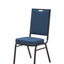 Bankett szék: Alicante Modern AM110, sötétkék/fekete váz