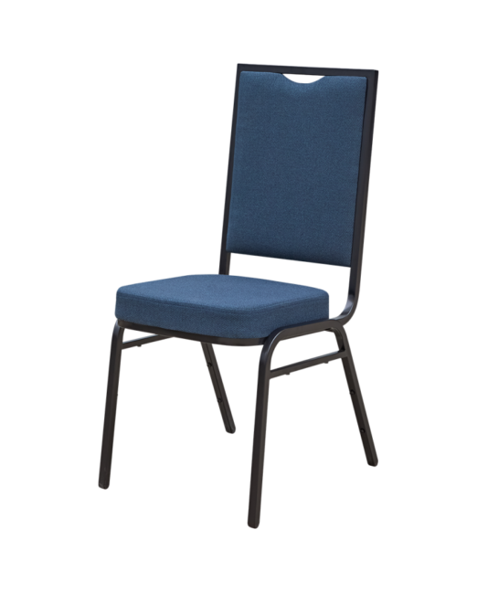 Bankett szék: Alicante Modern AM110, sötétkék/fekete váz