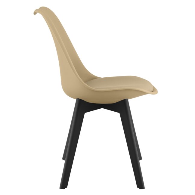 Étkezőszék Oslo/Mark, bézs/fekete lábakkal