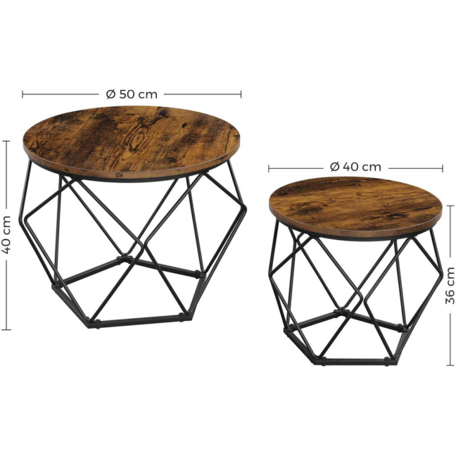 Geometrikus kisasztal szett – 2db