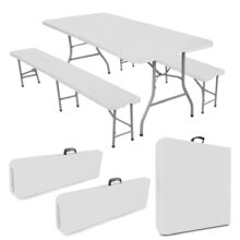 Összecsukható catering bútor szett Party, fehér