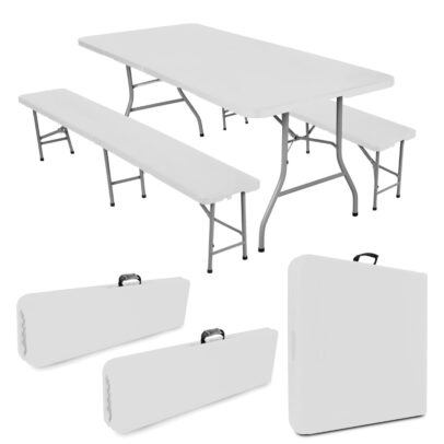 Összecsukható catering bútor szett Party, fehér
