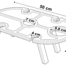 Bambusz tálaló deszka DELIA