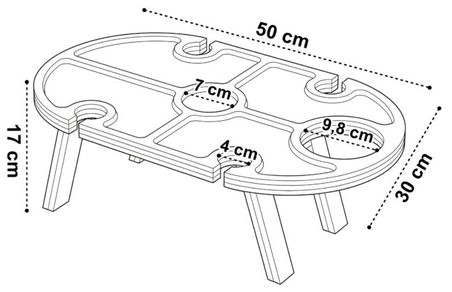 Bambusz tálaló deszka DELIA