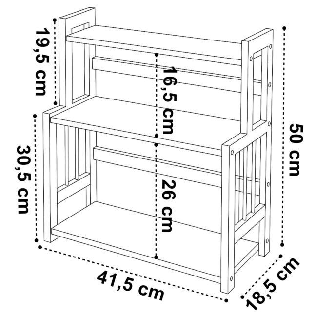 Konyhai fűszertartó polc CEZAR