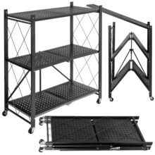 GESTEL összecsukható tárolópolc, fekete