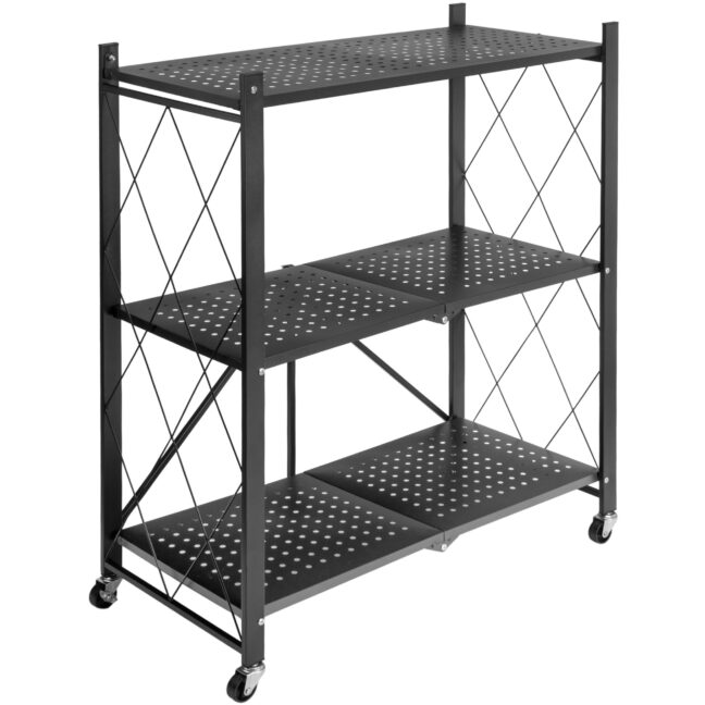 GESTEL összecsukható tárolópolc, fekete