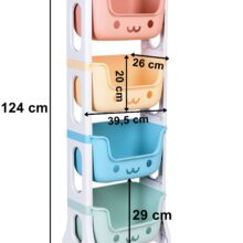 BOBBY gurulós gyerek tárolópolc