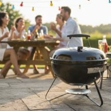 Gömb grillsütő fedővel