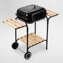 Amerikai faszenes grill oldalpolcokkal