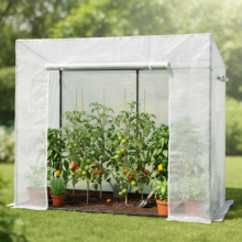 Kerti fóliasátor paradicsomtermesztéshez, 200 x 77 x 168/146 cm