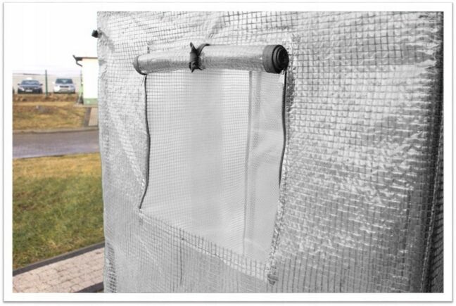 Kerti fóliasátor paradicsomtermesztéshez, 200 x 77 x 168/146 cm