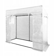 Kerti fóliasátor paradicsomtermesztéshez, 200 x 77 x 168/146 cm