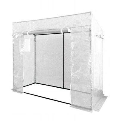 Kerti fóliasátor paradicsomtermesztéshez, 200 x 77 x 168/146 cm