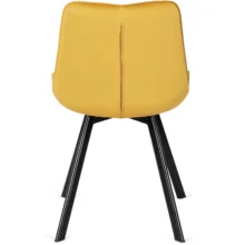 Étkezőszék RICK bársony bevonattal, mustársárga