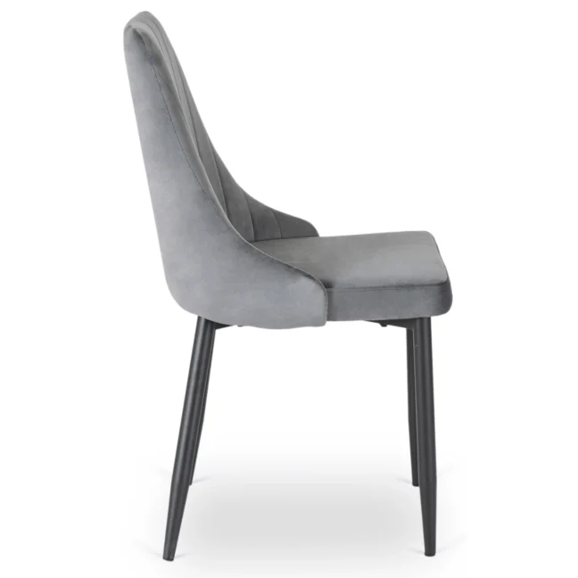 Étkezőszék BARI szürke bársony