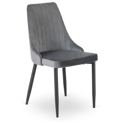 Étkezőszék BARI szürke bársony