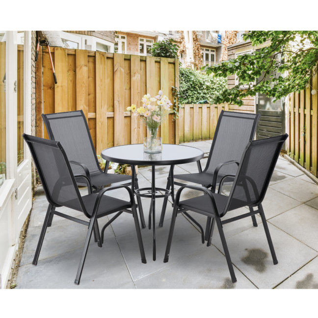 Kerti bútor szett asztallal és 4 székkel