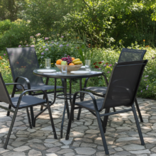 Kerti bútor szett asztallal és 4 székkel