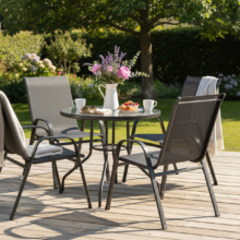 Kerti bútor szett asztallal és 4 székkel