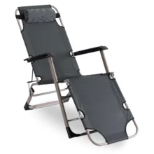 EDISON kerti dönthető fotel, szürke