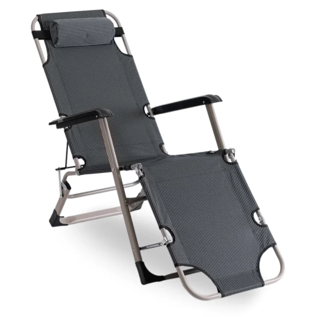 EDISON kerti dönthető fotel, szürke