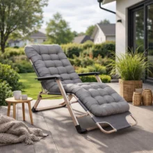 EDISON kerti dönthető fotel, szürke