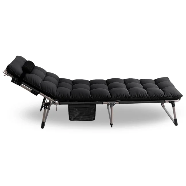 VENUS kerti dönthető napozóágy, fekete